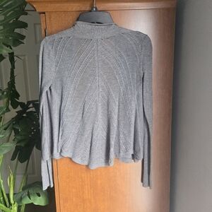 Express grey long sleeve cardigan